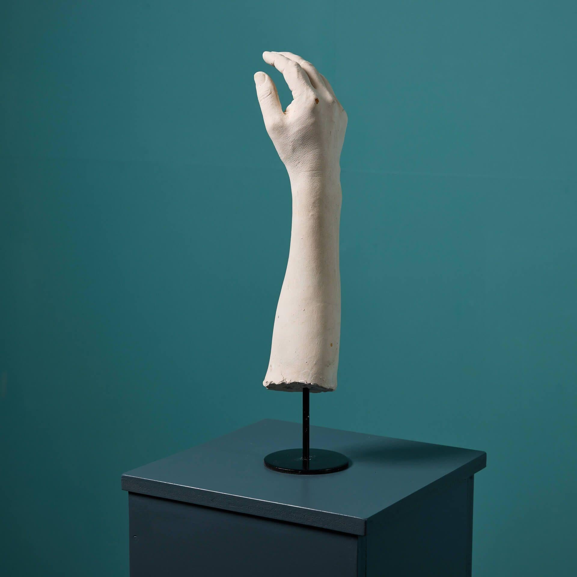 Mid-Century moderno Mano in gesso montata Ex. Collezione Tucker in vendita