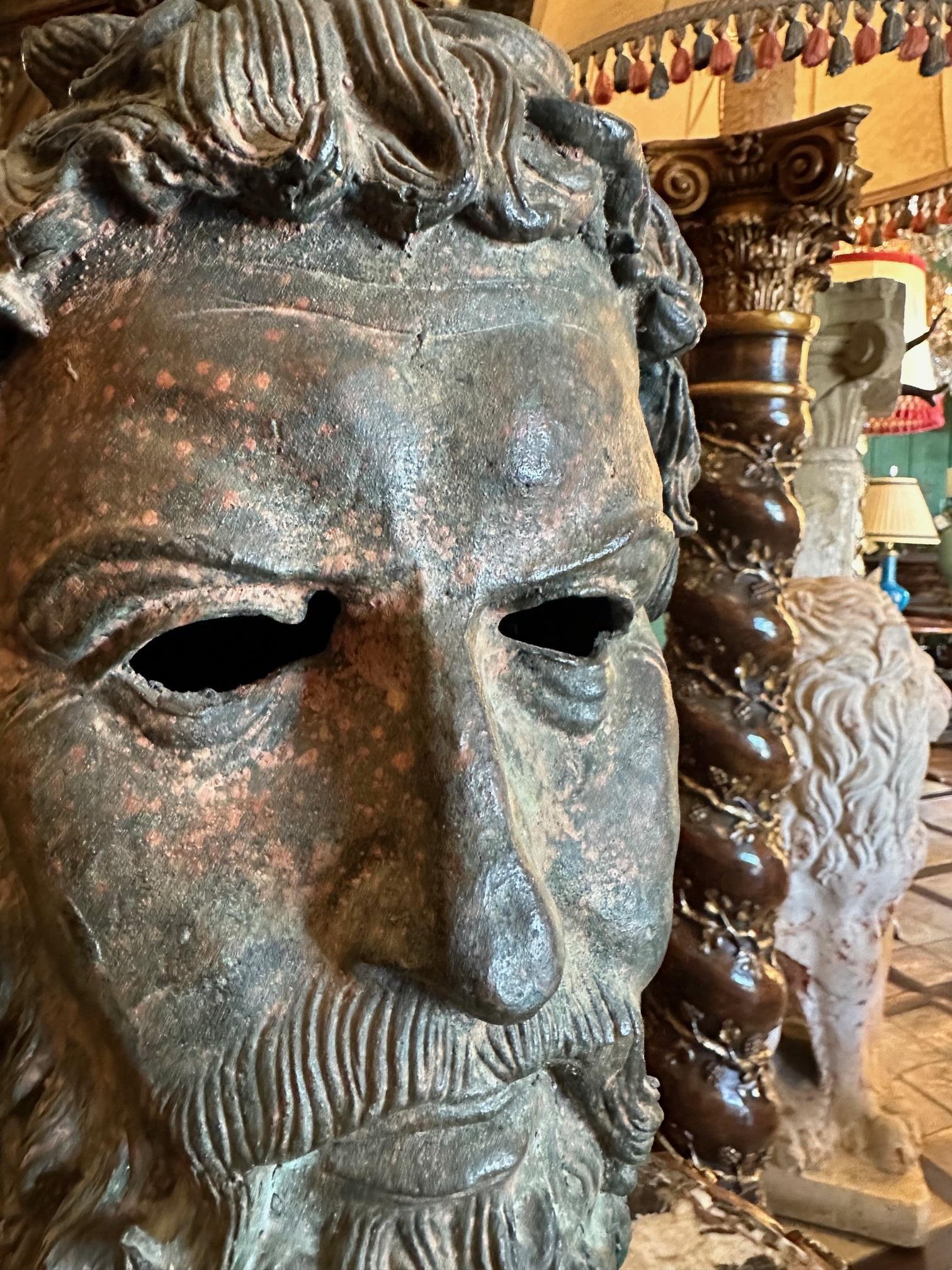Busto Escultura Montado en Bronce sobre Base Bibelot Objeto Decorativo Pieza central en venta 11