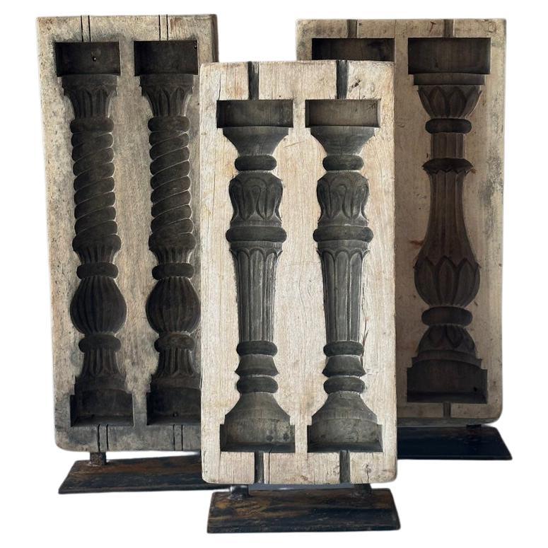 Mounted Wooden Balustrade Molds