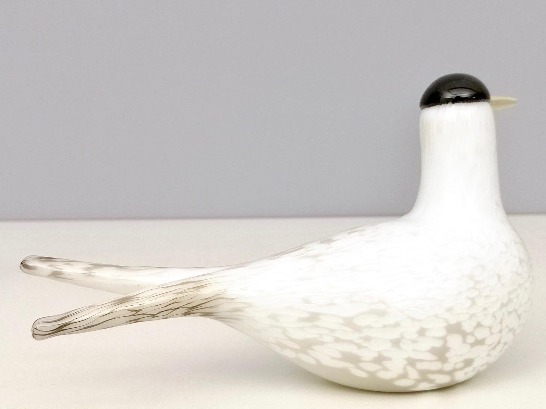 Mounth-Blown Glass Artic Tern by Oiva Toikka for Ittala, Finland, 2000s In Excellent Condition In Bresso, Lombardy