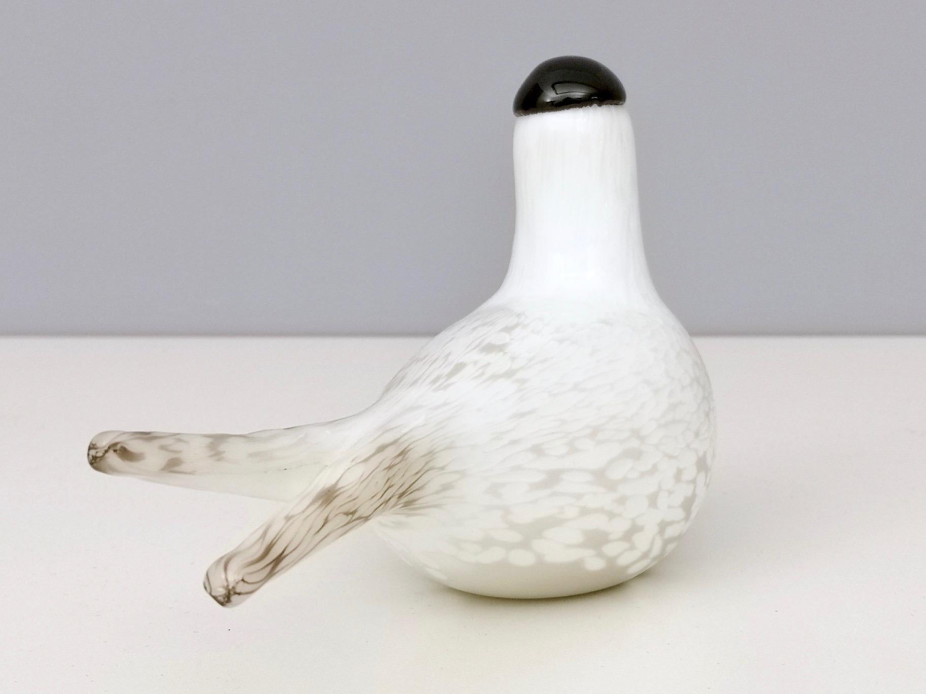 Contemporary Mounth-Blown Glass Artic Tern by Oiva Toikka for Ittala, Finland, 2000s