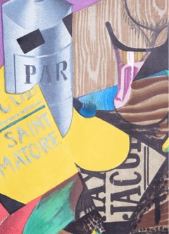 Litografía Mourlot: Nature Morte au Livre - Cubistes - Juan Gris 1973