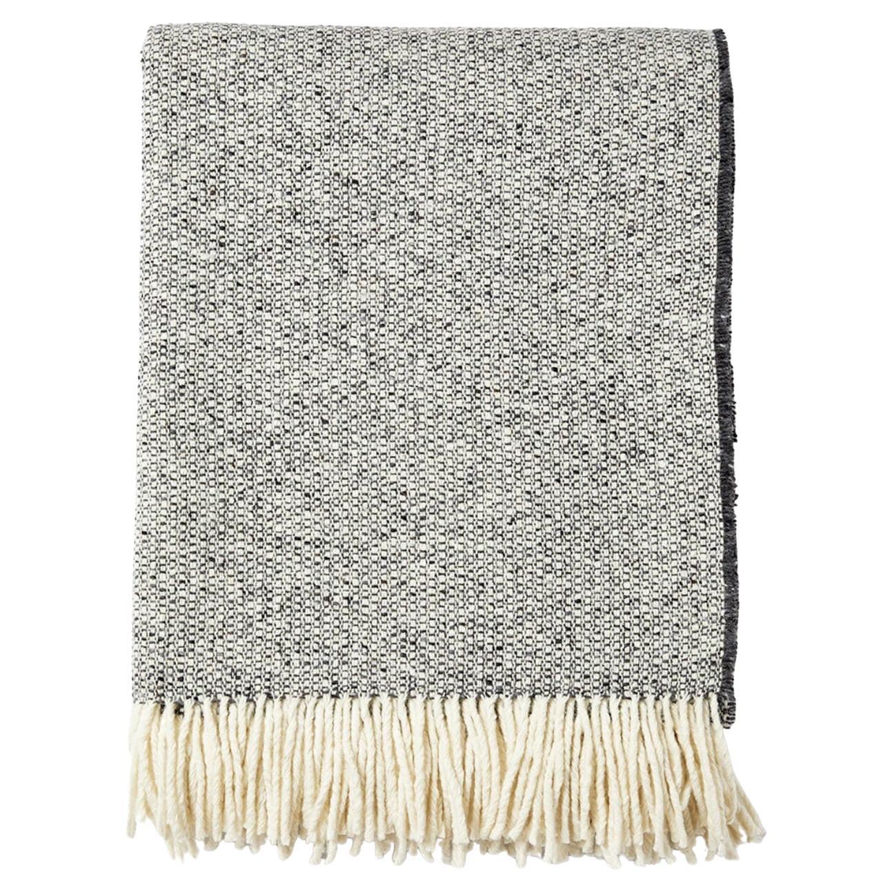 Mourne Textiles, Tweed Emphasize Blanket - Gris anthracite