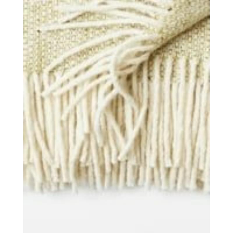 XXIe siècle et contemporain Mourne Textiles, Couverture en Tweed Emphasize - Vert/Naturel en vente