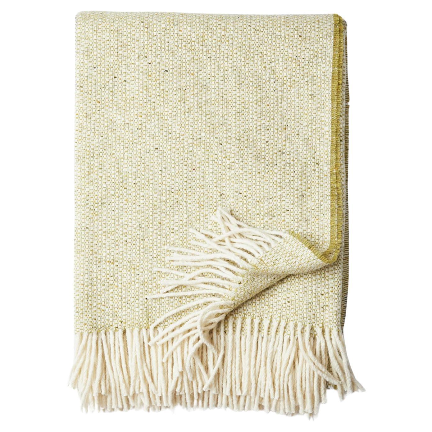 Mourne Textiles, Tweed Emphasize Blanket — Green/Natural