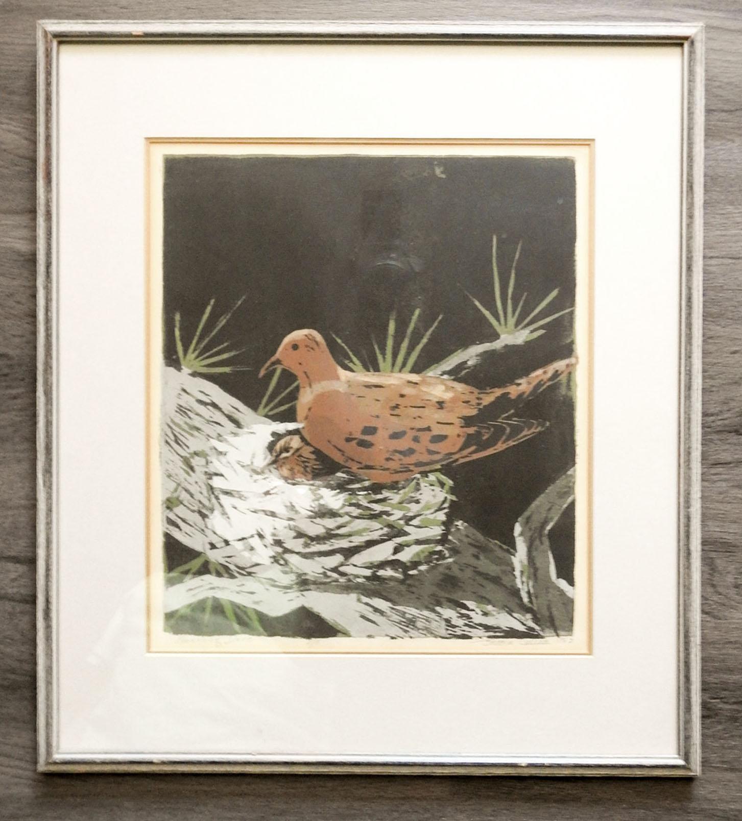American Mourning Dove by Jessie Collins Serigraph For Sale
