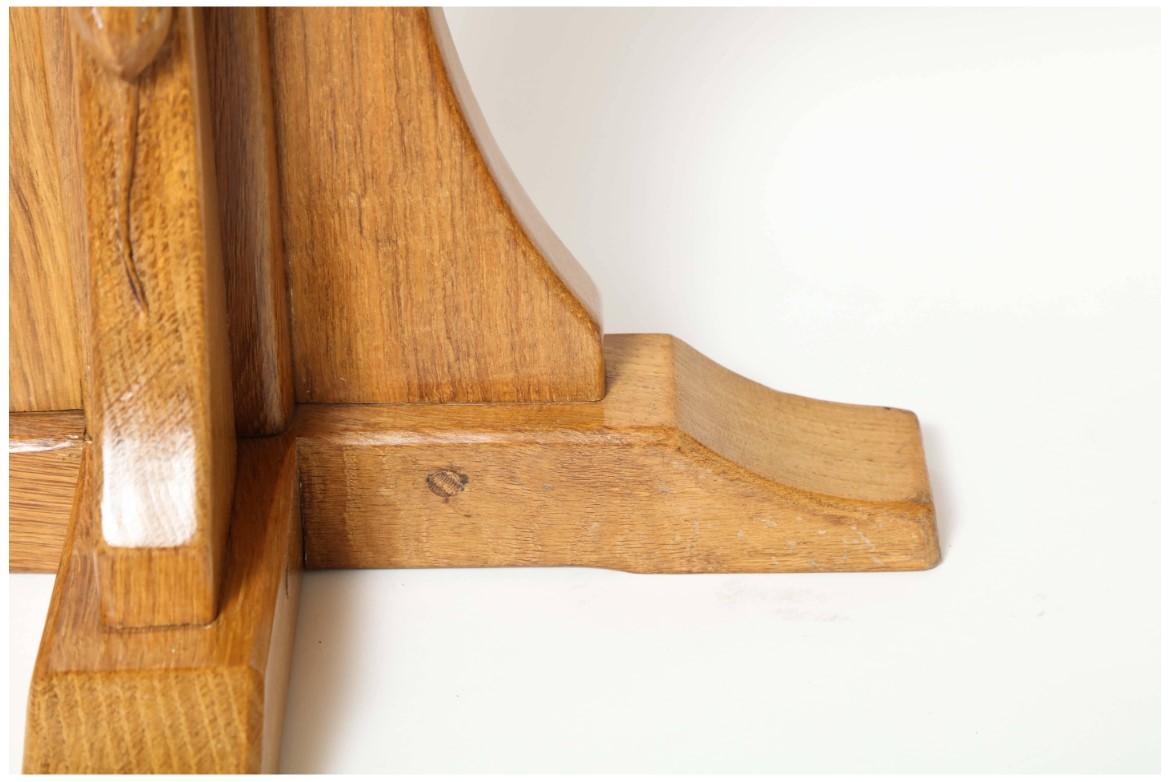 Mouseman Octagonal Side Table In Good Condition For Sale In New York, NY
