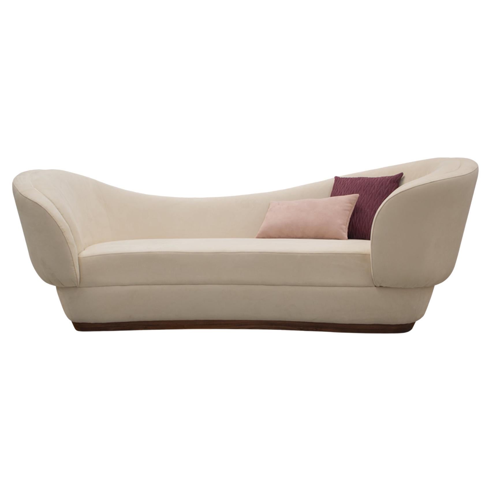Mousgoum Two-Seat Sofa by Alma De Luce For Sale
