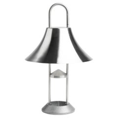 Mousqueton Portable Lamp - Brushed Stainless Steel by Inga Sempé for Hay