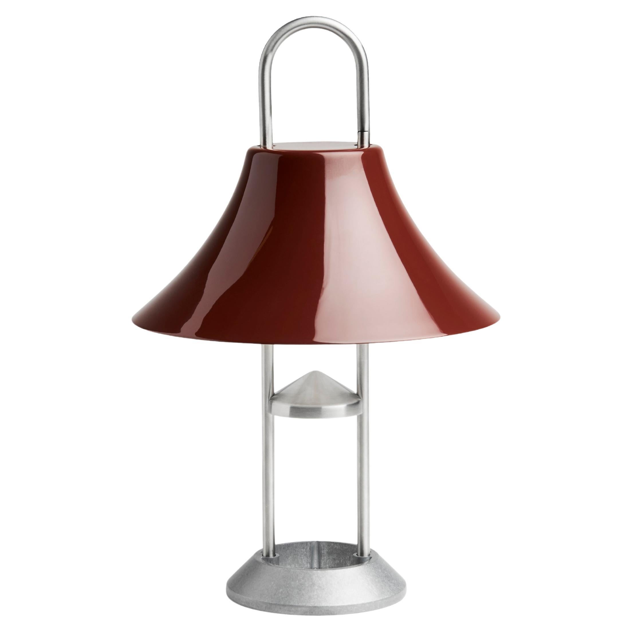 Mousqueton Tragbare Lampe - Eisenrot von Inga Sempé für Hay