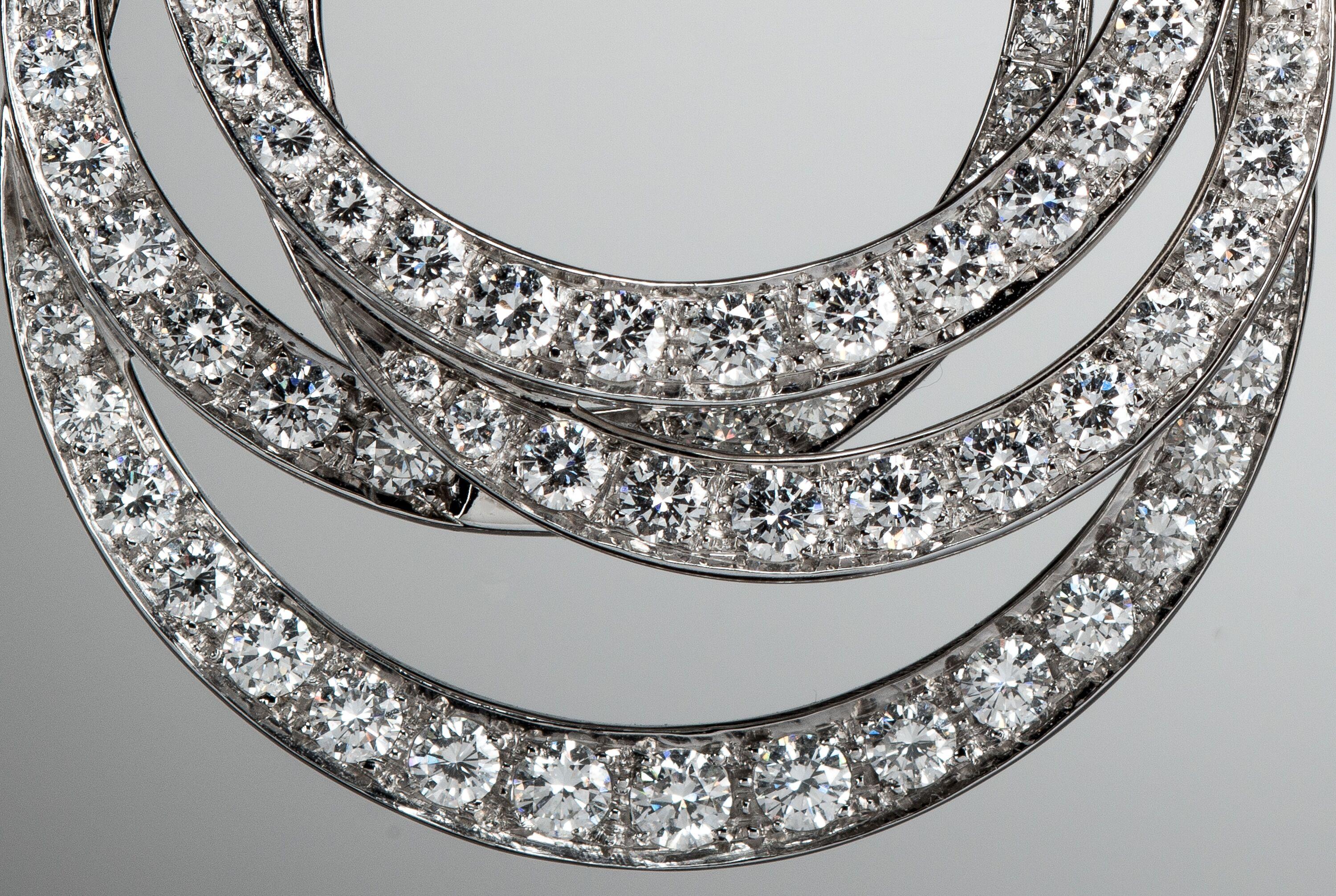 Contemporary Moussaieff Diamond Multi-Hoop Earrings