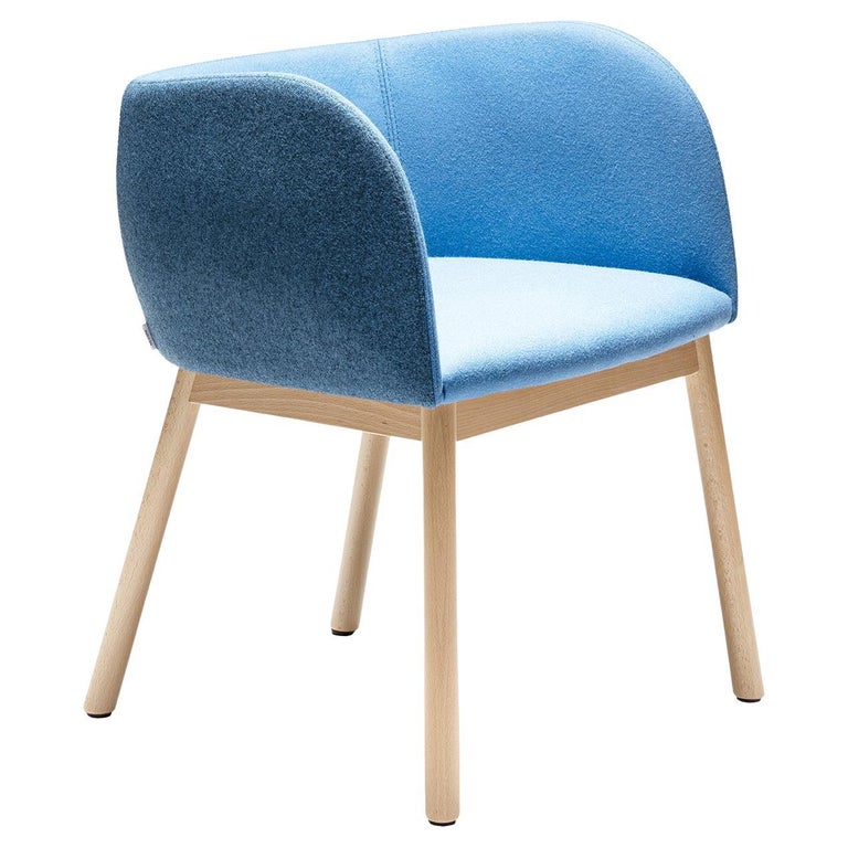 Mousse SP Blue Chair by Tommaso Caldera For Sale
