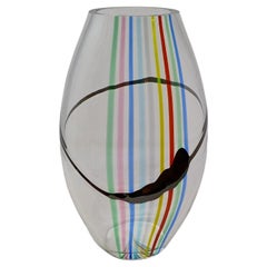 "Vase "Moustache  par LIvio Seguso  Vers les années 1970.