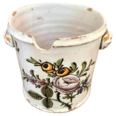 Moustieres Olive Pot in Faience, Mid-18th Century