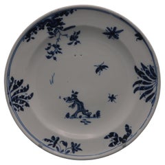 Antique Moustiers  - 18th century Chinoiserie Plate