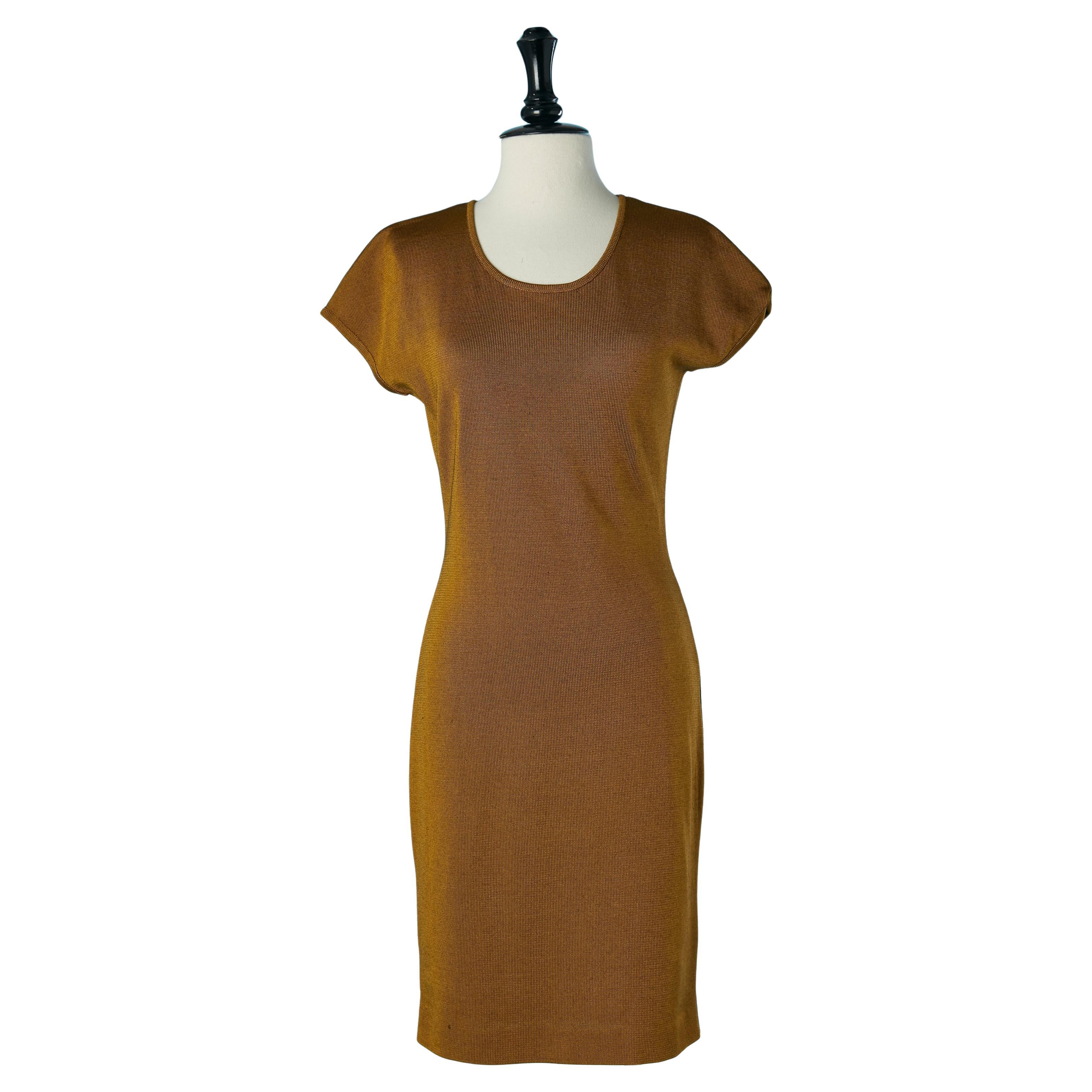 Moutard knit cocktail dress Guy Laroche