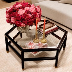 Mouth-Blown, Clear, Handmade Glass Vase.