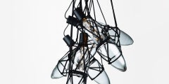 Mundgeblasener Kristallglas-Anhänger, Shibari von Kateřina Handlová für Bomma