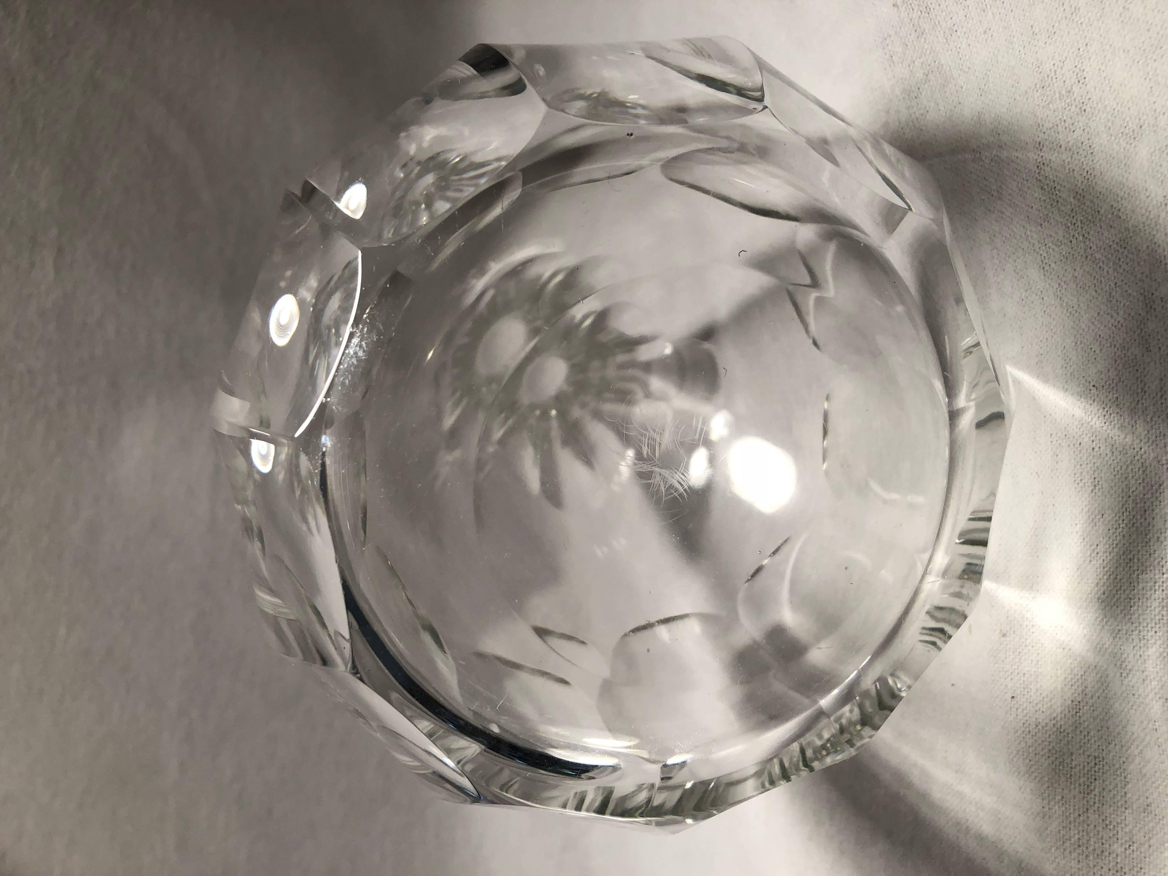 American Classical Mouth Blown Crystal Wine Decanter For Sale