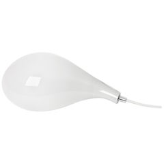 Mouth Blown Glass Lamp in White, Leech by Stoft 2017, Contemporary