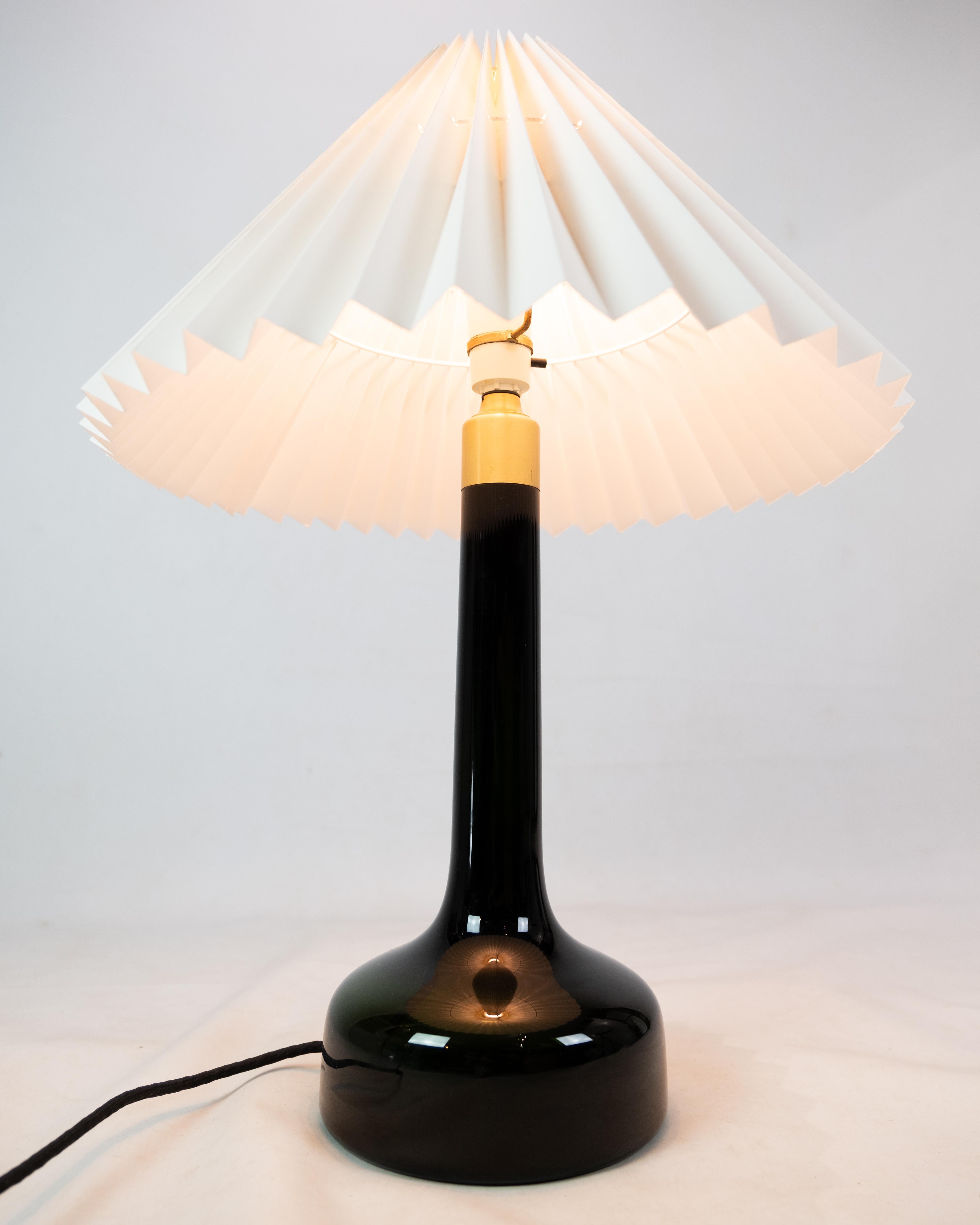 Mouth Blown Glass Table Lamp Model 302 By Billmann-Petersen for Fyens Glasværk For Sale 1