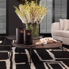 Mouth-Blown Glass Vase, Tall Model, Transparent, Handmade.