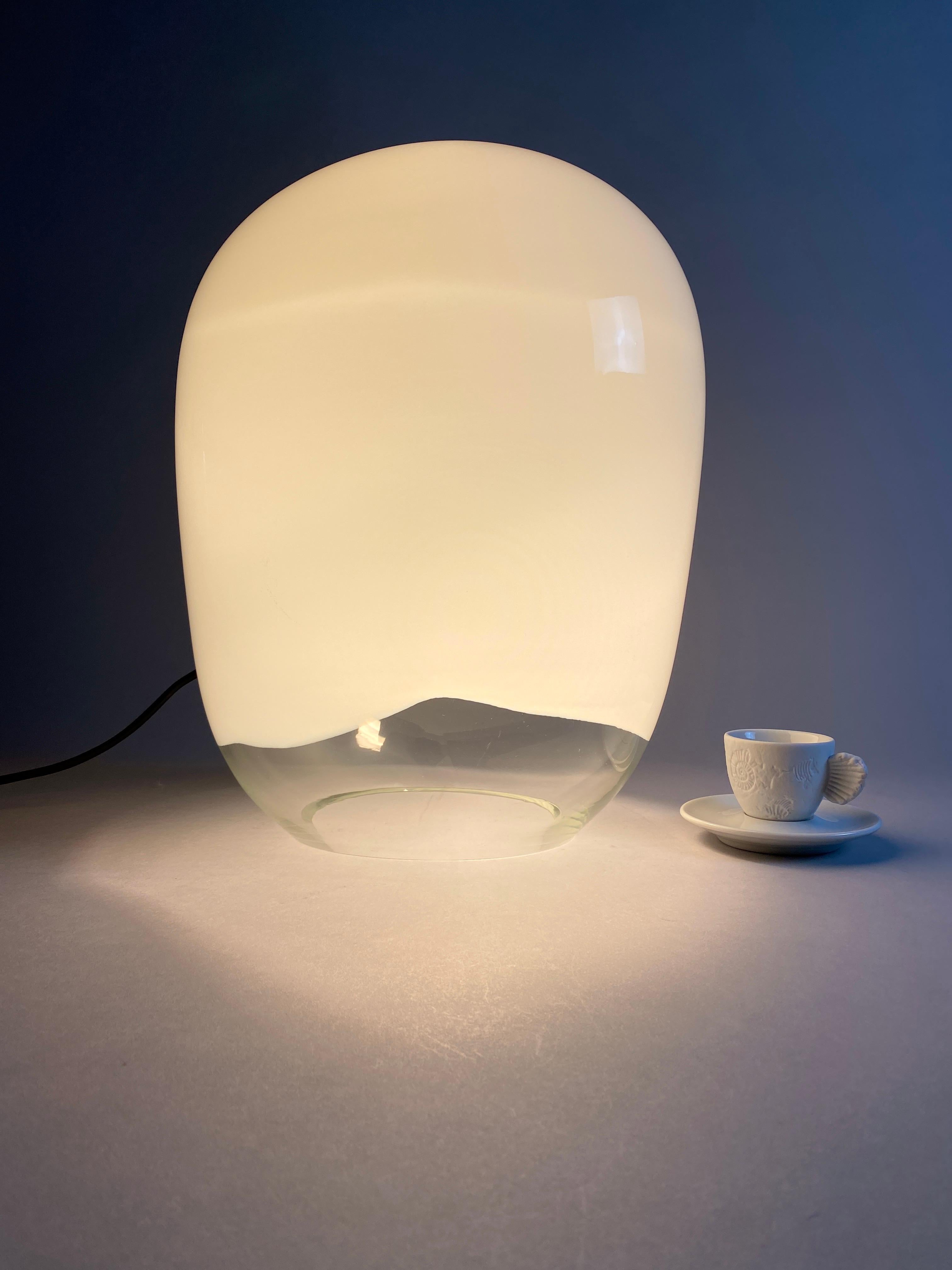 Mid-Century Modern Hand Blown Nessa Table Lamp by Vistosi