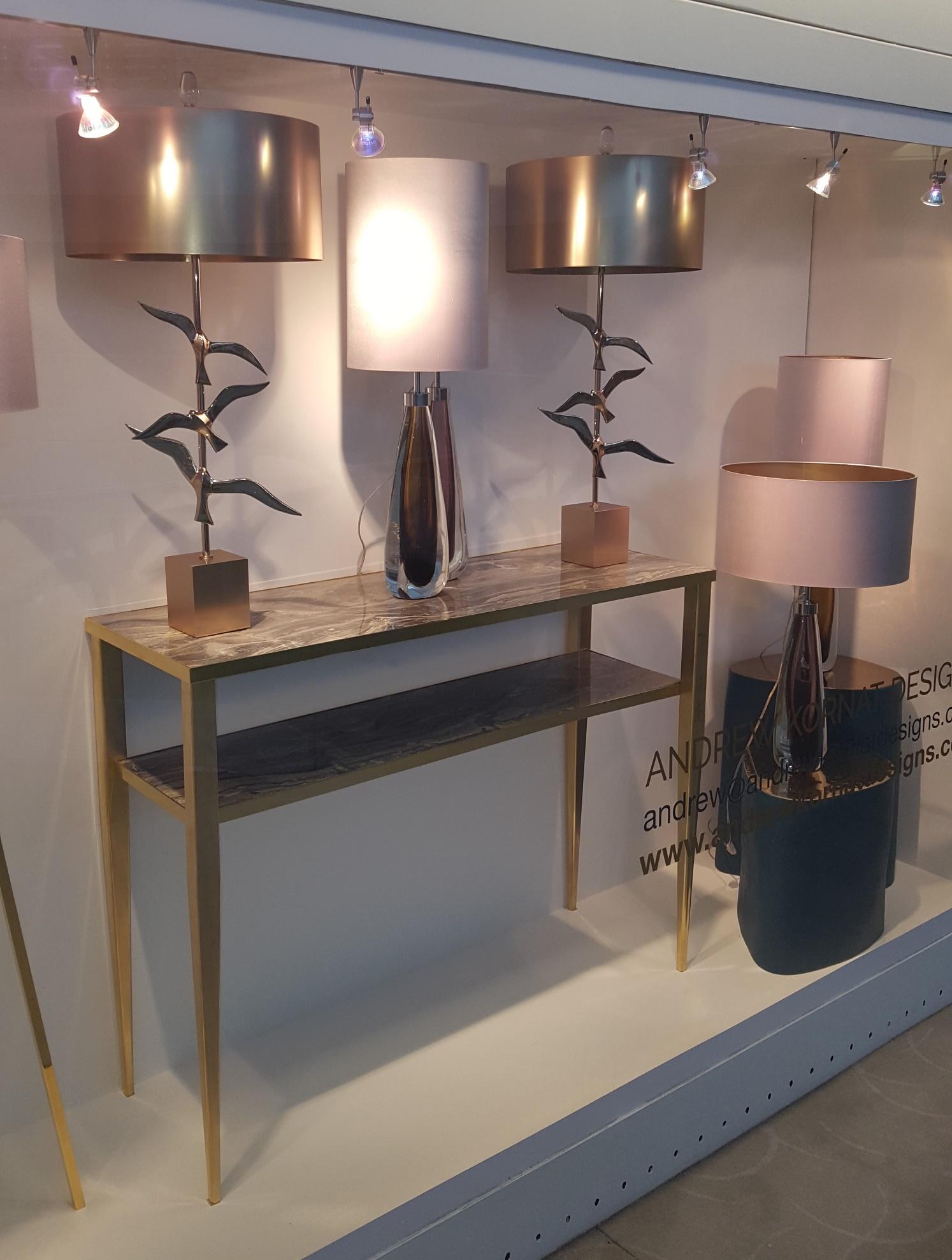 Lampes de bureau Sommerso en verre de Murano soufflé à la bouche, Cristallo et verre fumé en vente 1