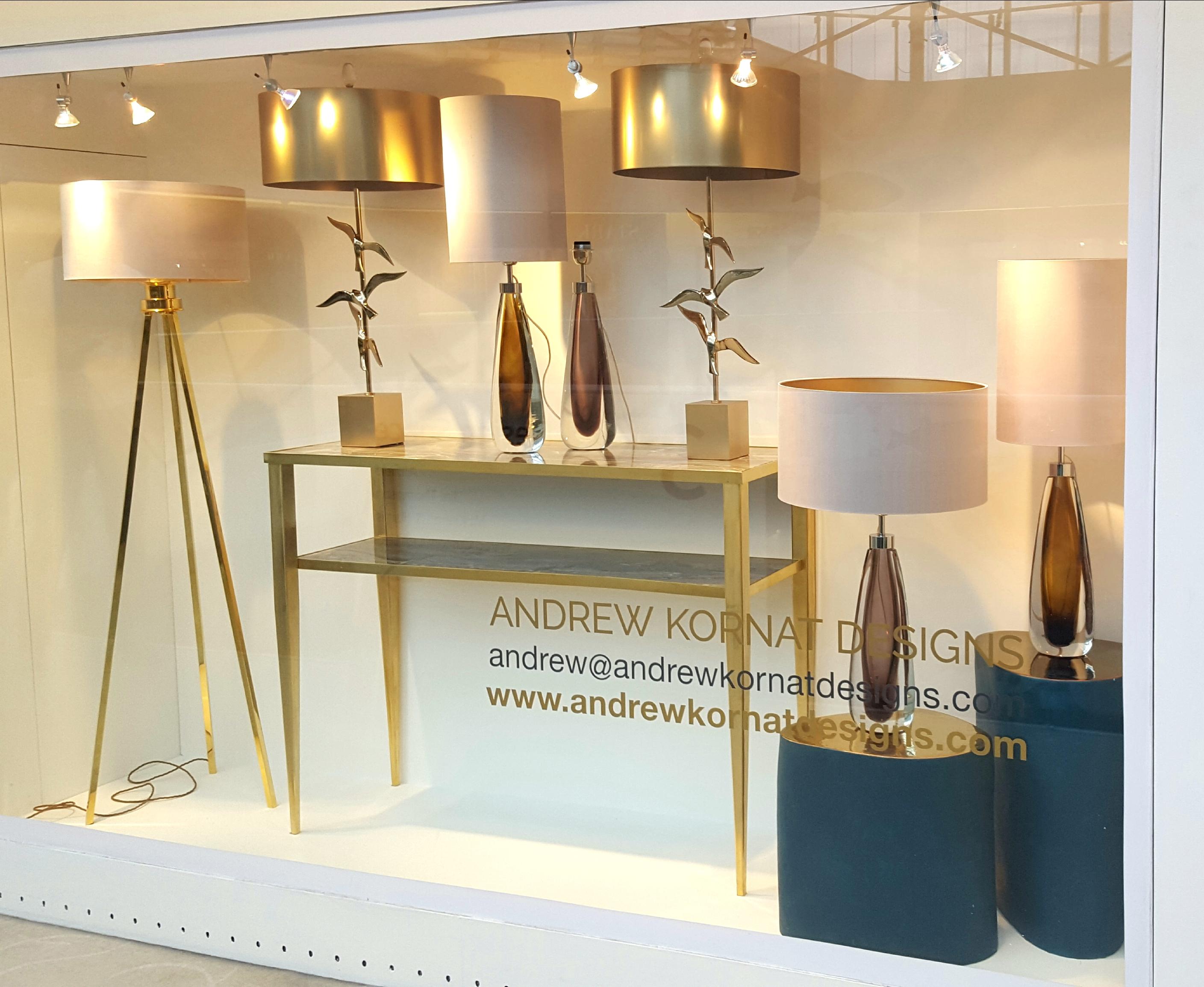 Lampes de bureau Sommerso Murano soufflées à la bouche en verre cristallo et améthyste Neuf - En vente à London, GB
