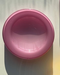 Mouthblown Glass Bowl from Bohemian Crystal, Opal Pink by Ursula Futura