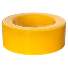 Mouthblown Glass Bowl from Bohemian Crystal, Sunny Yellow by Ursula Futura