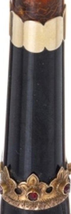 Mouthpiece with Gold and garnets