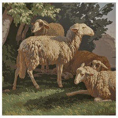 'Mouton' Hand Wood Blocked Wall Hanging by Zuber