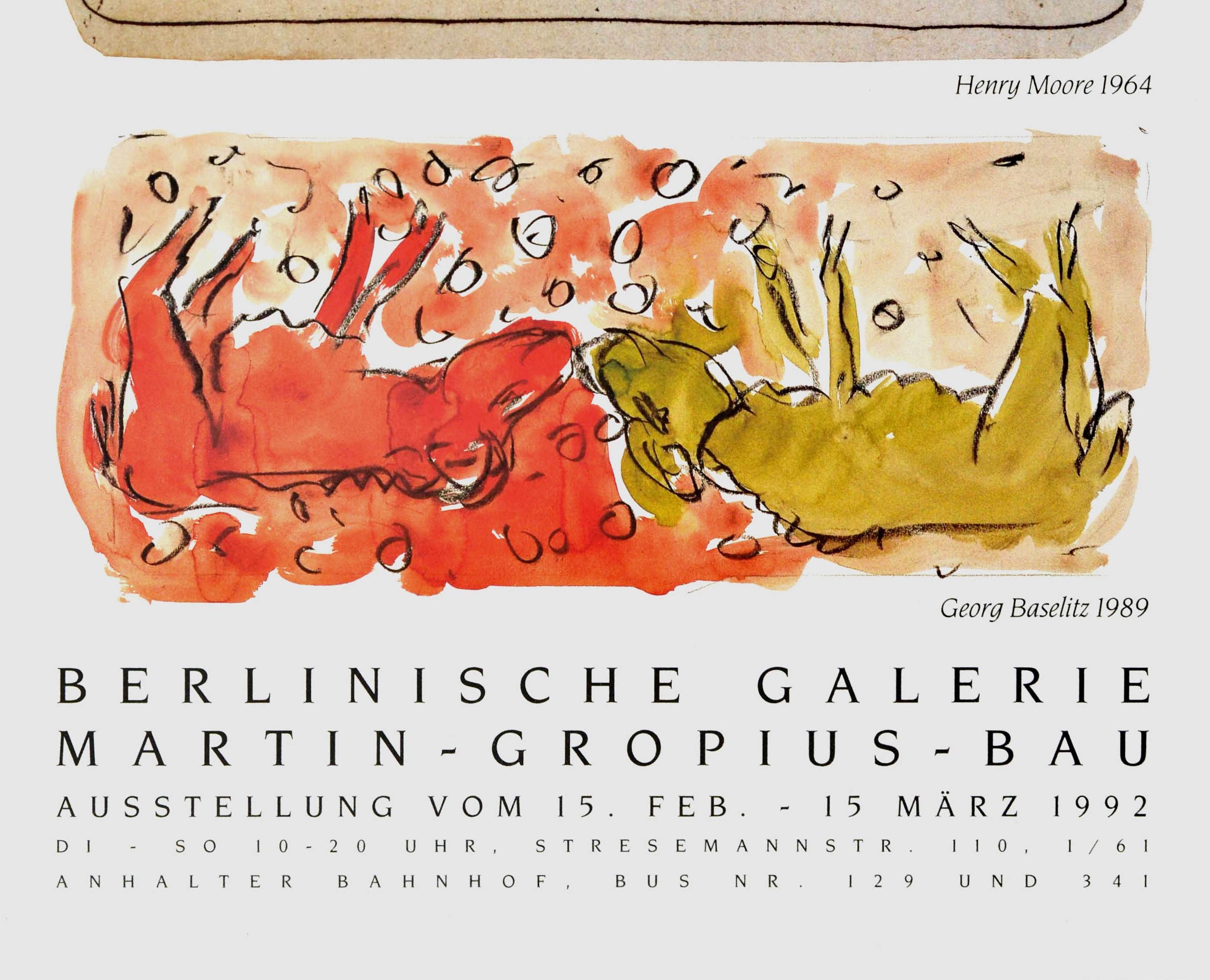 Mouton Rothschild Weinetikett Kunstausstellung Poster Alechinsky Moore Baselitz (Deutsch)