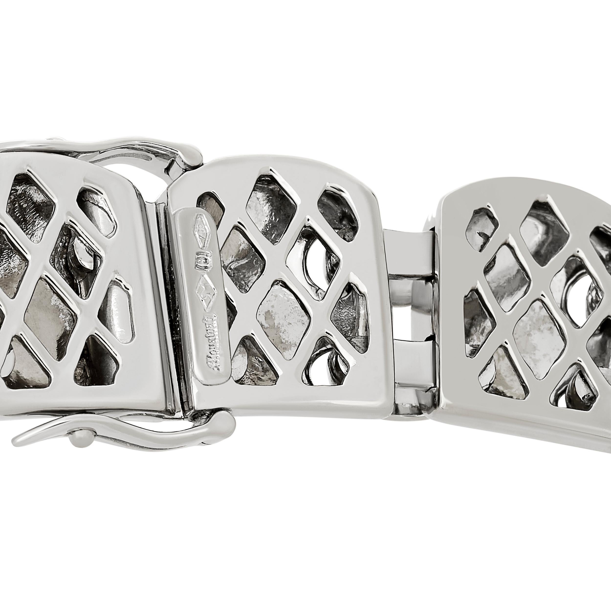 Mouwad 18 Karat White Gold Ruby and Diamond Suite with Wooden Box 2