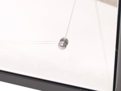 Movable Black Lacquer Art Deco Style Bar Cart with Mirrors, France, 1950s