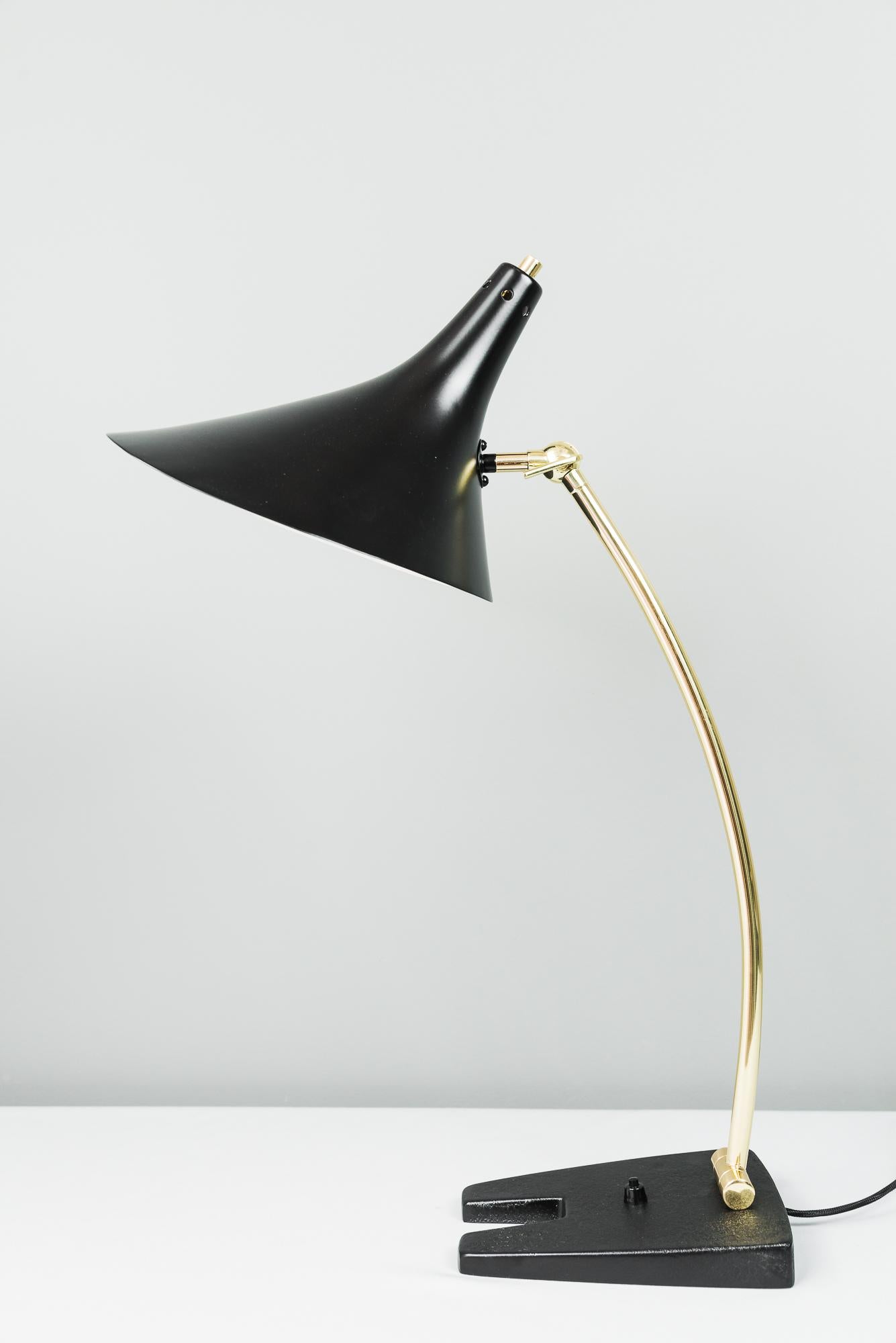 Lacquered Movable Table Lamp, Italy, circa 1960s For Sale
