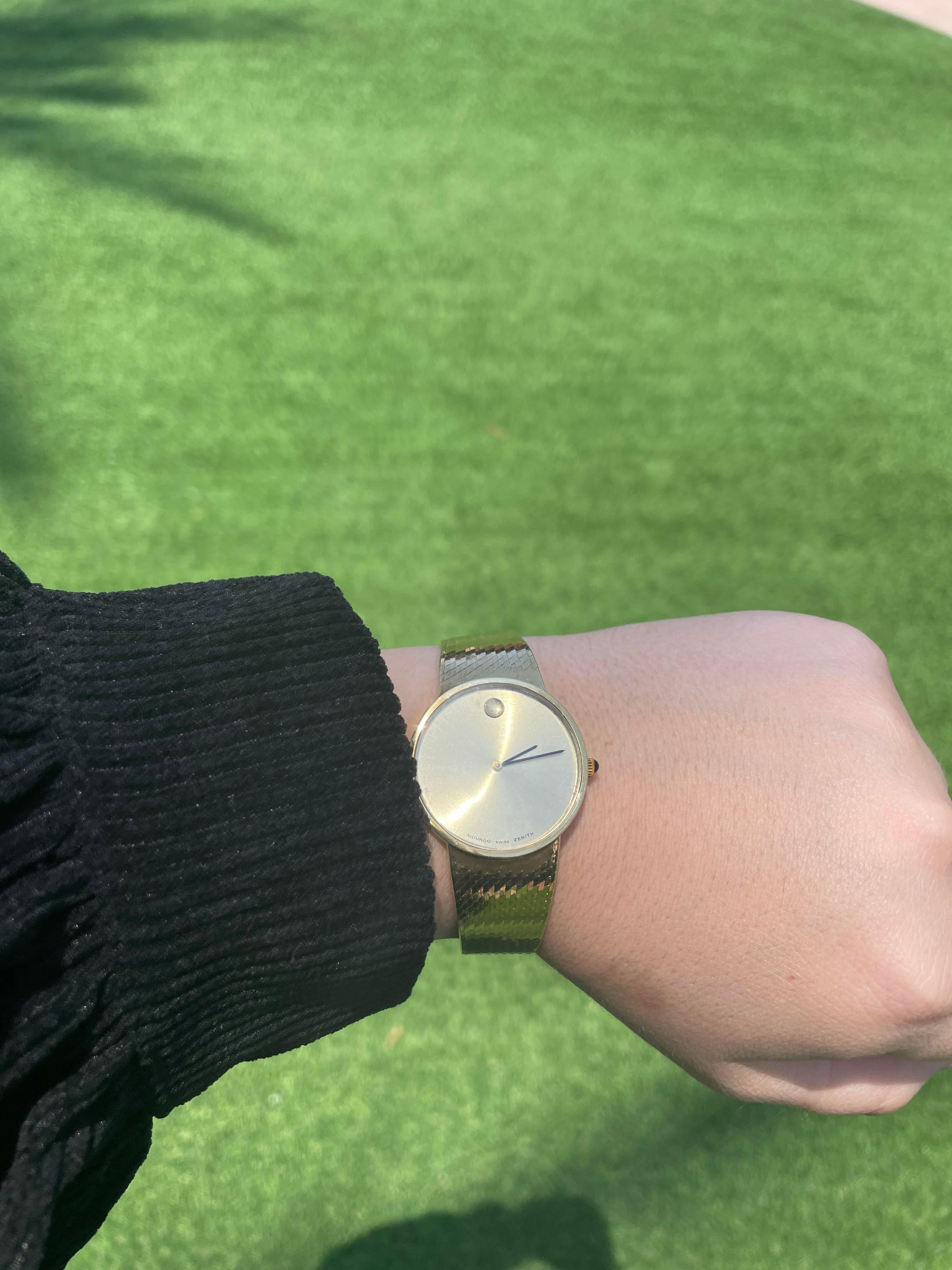 vintage gold movado watch