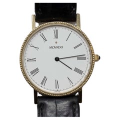 Movado 14k Gold Watch Sapphire Crystal