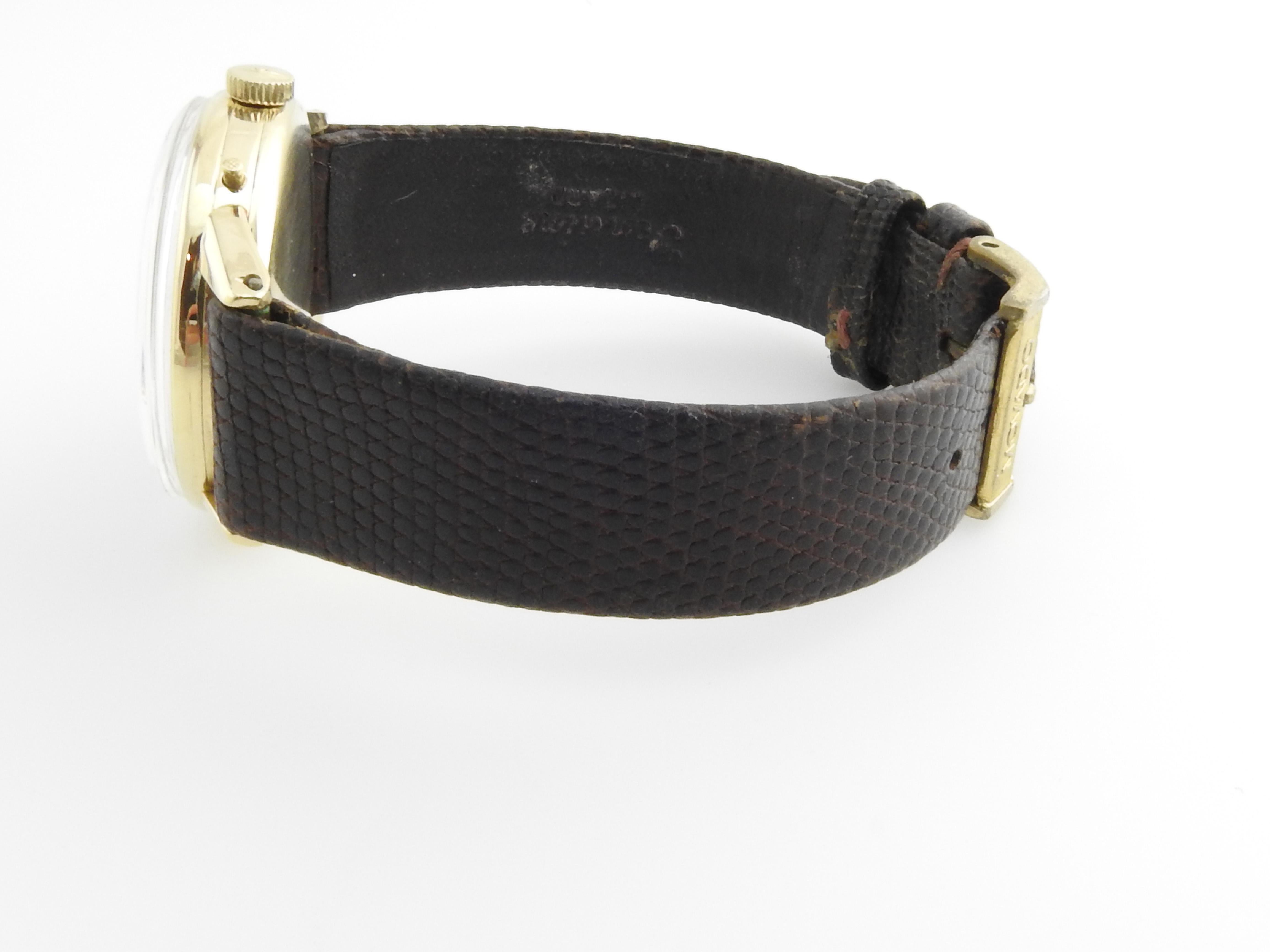 Movado Orologio da uomo Calendografo in oro giallo 14 carati Movimento a carica manuale In condizioni buone a Washington Depot, CT