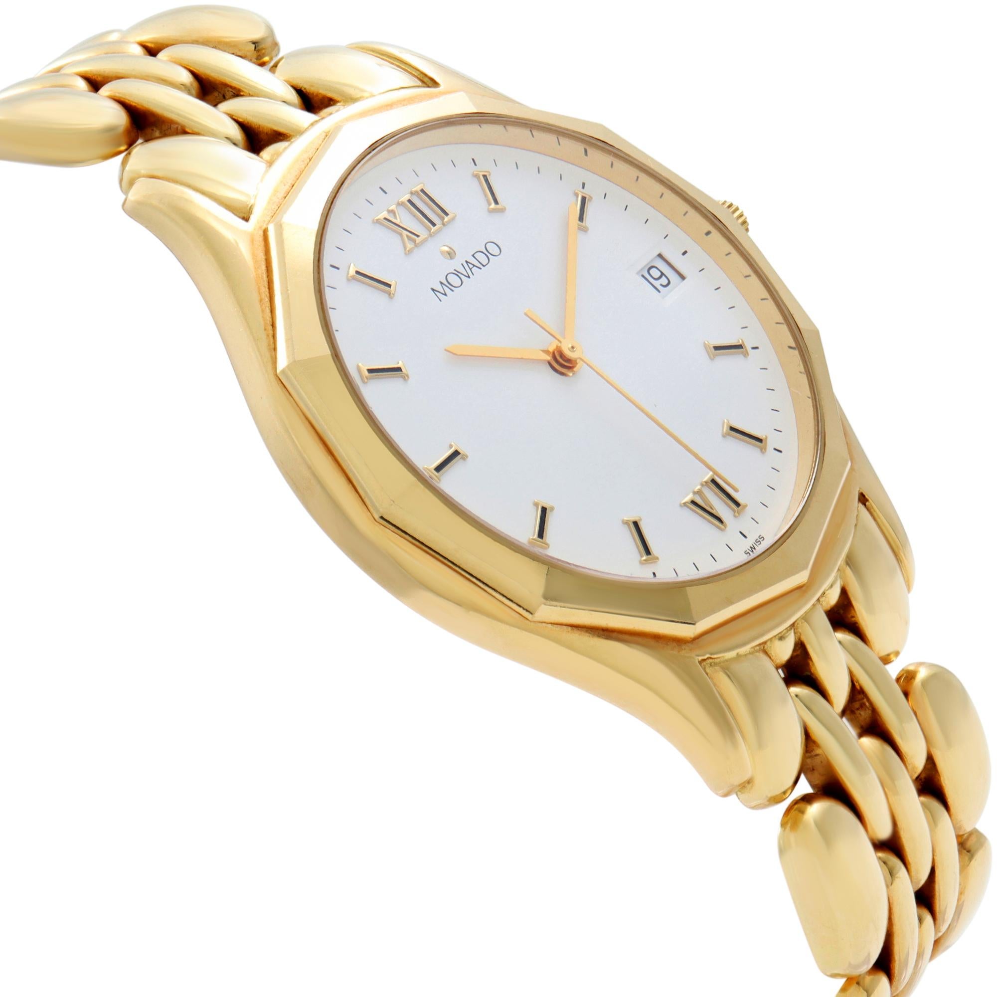 14k gold movado watch