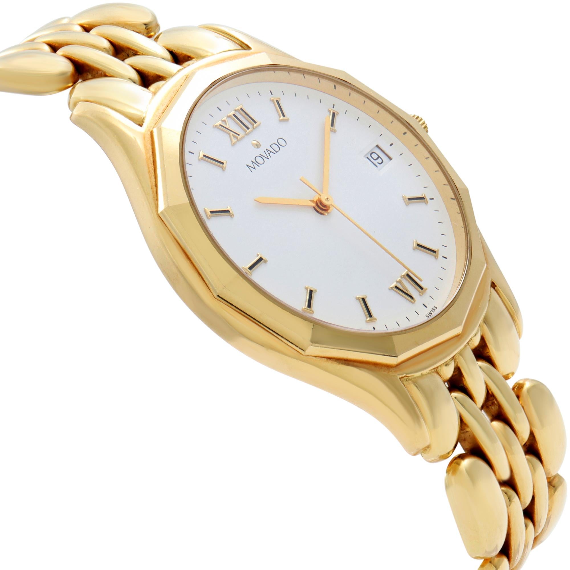 movado 14k gold watch