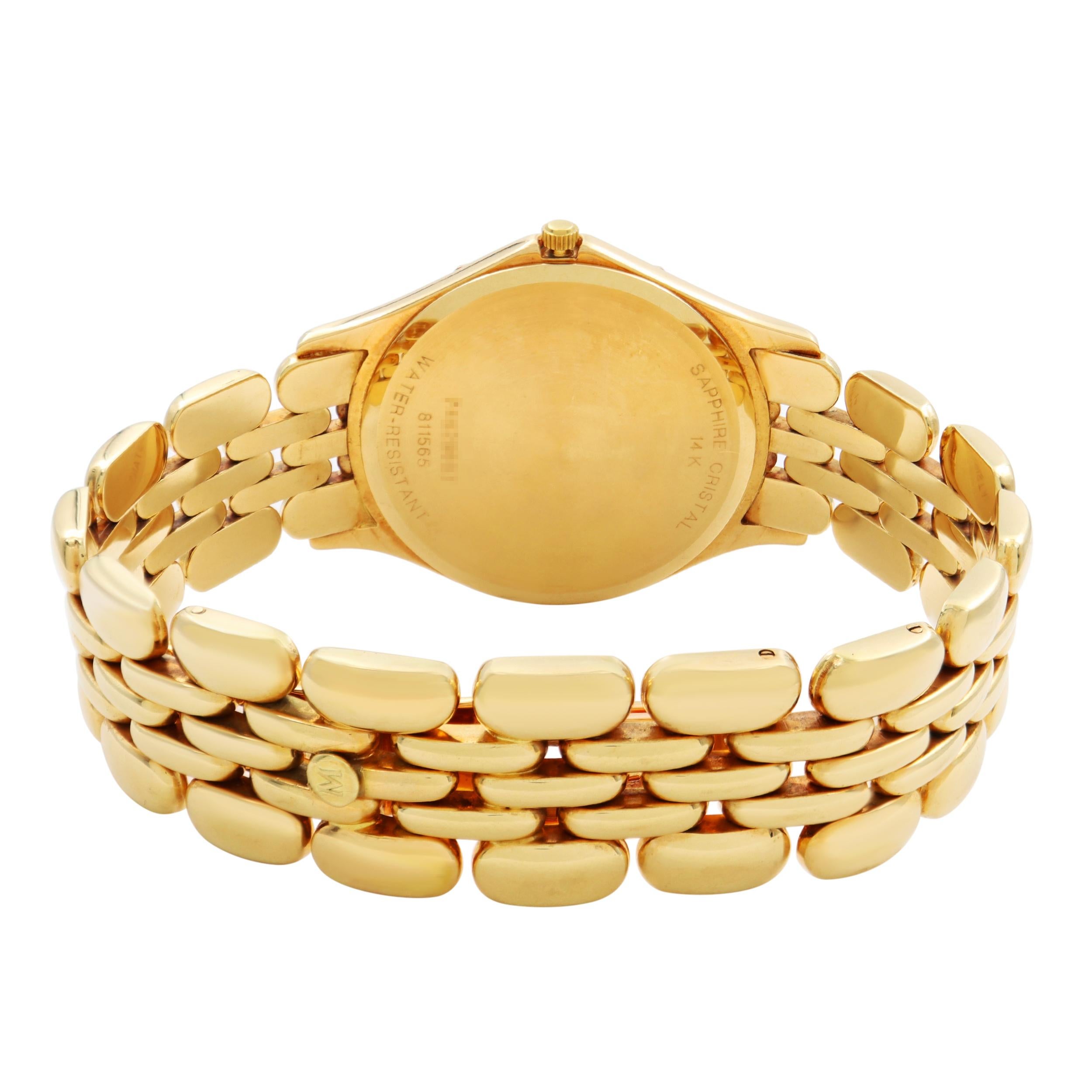 movado 14k gold ladies watch