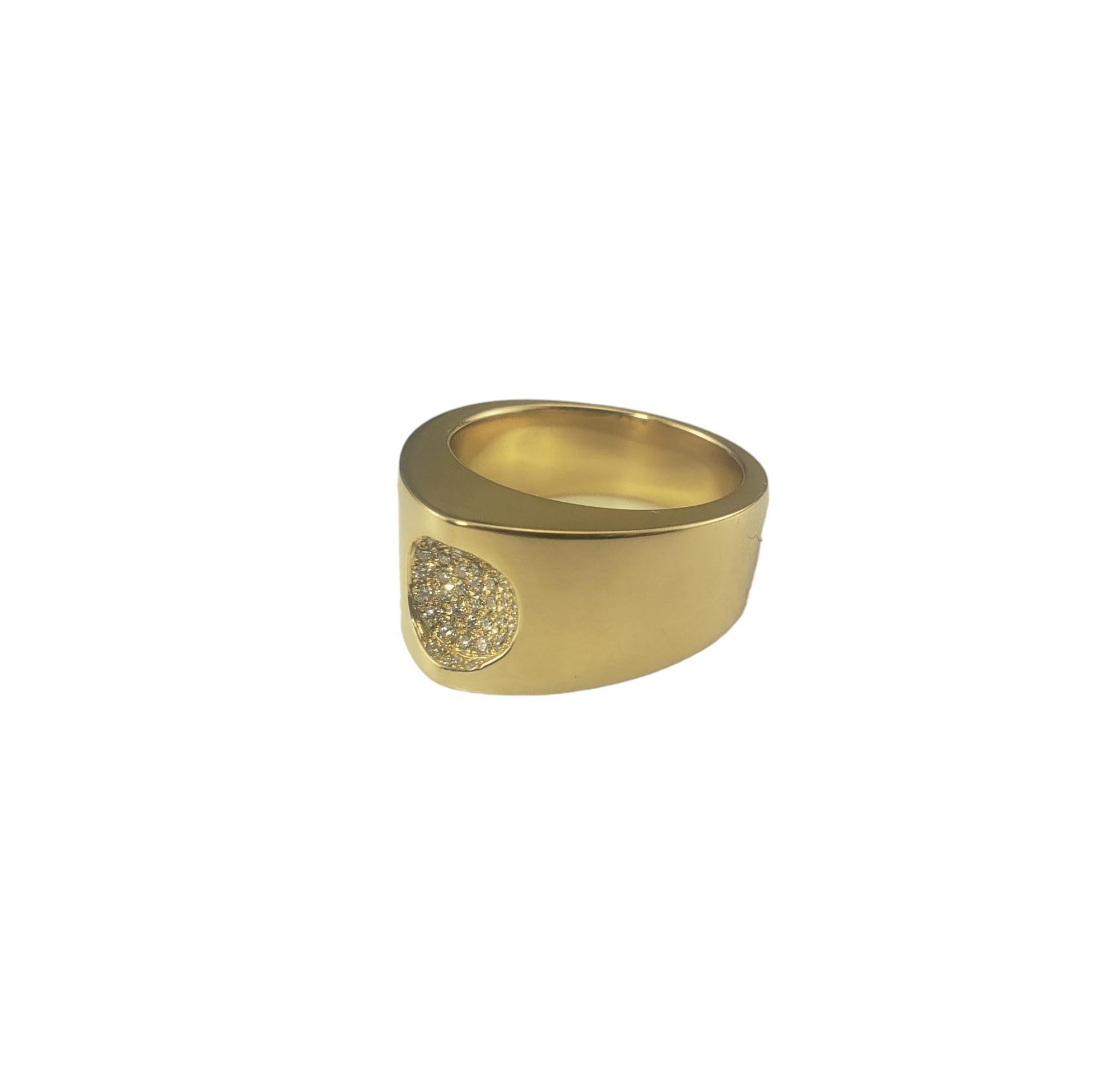 Movado Ring aus 18 Karat Gelbgold und Diamant Größe 7,5 #16809 im Zustand „Gut“ im Angebot in Washington Depot, CT