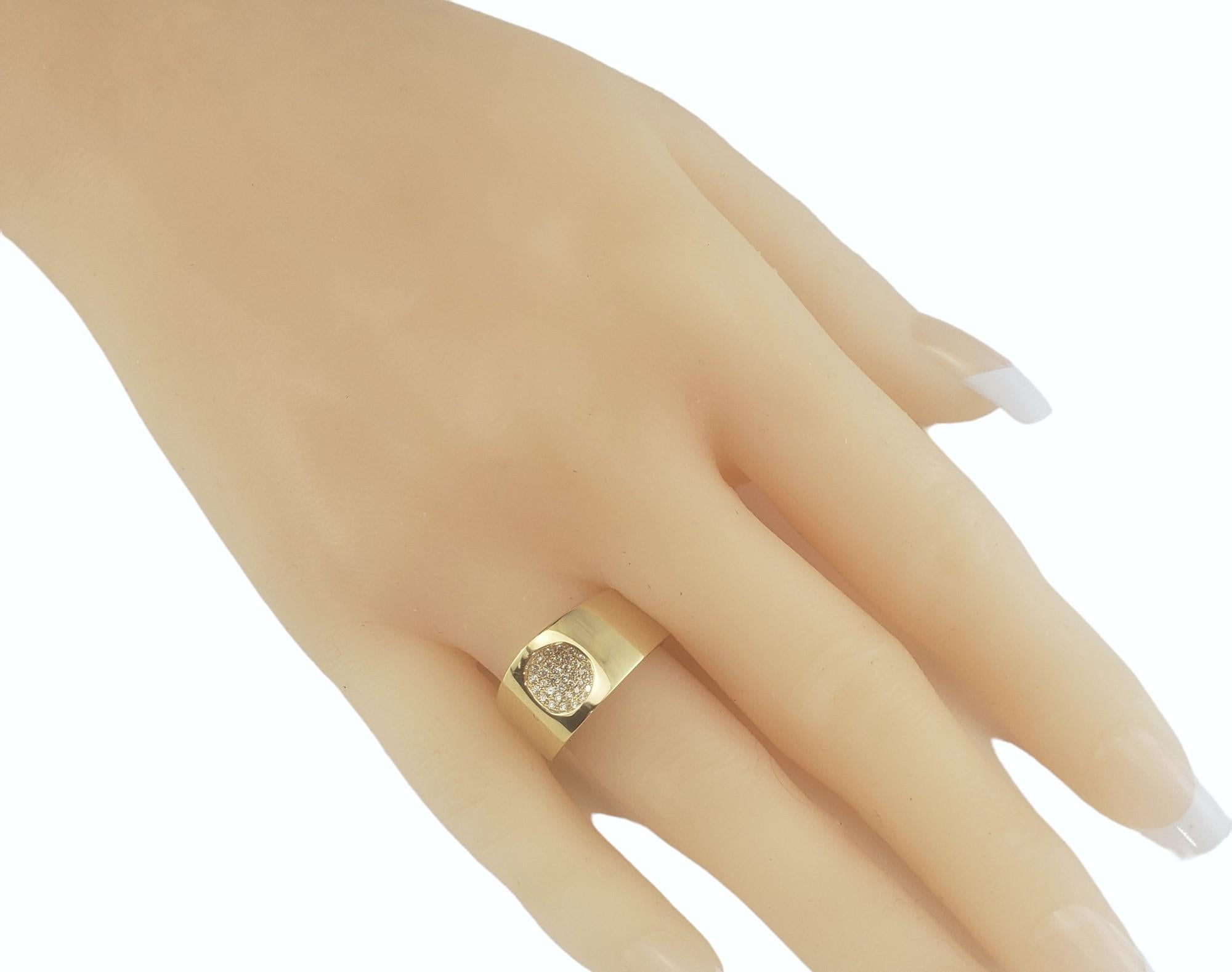 Movado Ring aus 18 Karat Gelbgold und Diamant Größe 7,5 #16809 im Angebot 2
