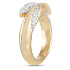 Movado 18k Yellow Gold 0.75 Ct Diamond Ring