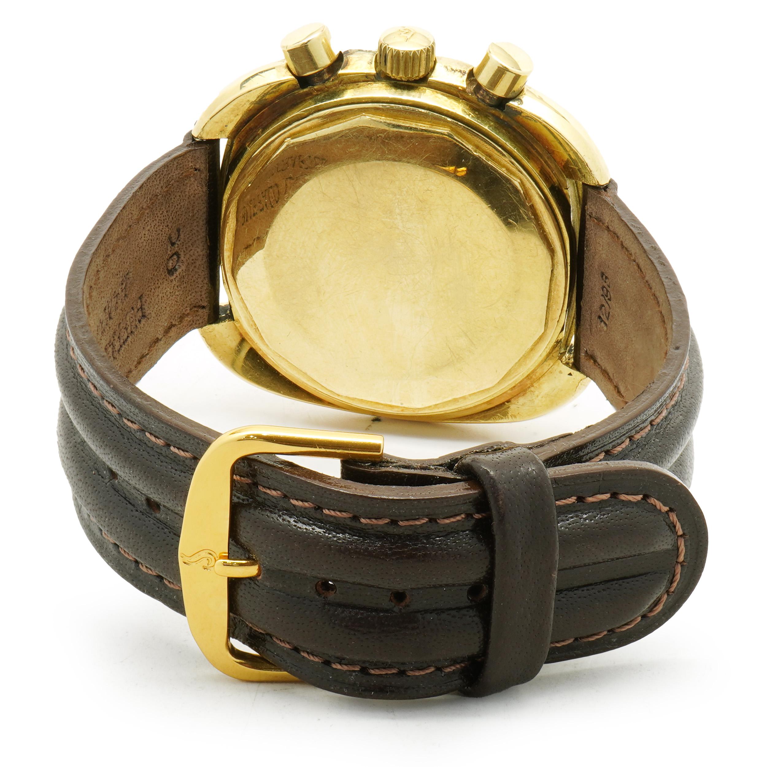 Movado 18k Yellow Gold Datron HS 360 In Good Condition In Scottsdale, AZ