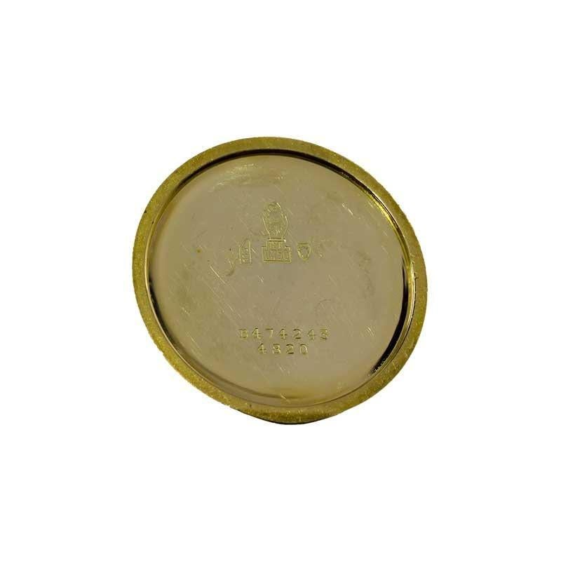 Movado 18kt. Reloj calendario Art Déco de oro amarillo de los años 40 con esfera original 10