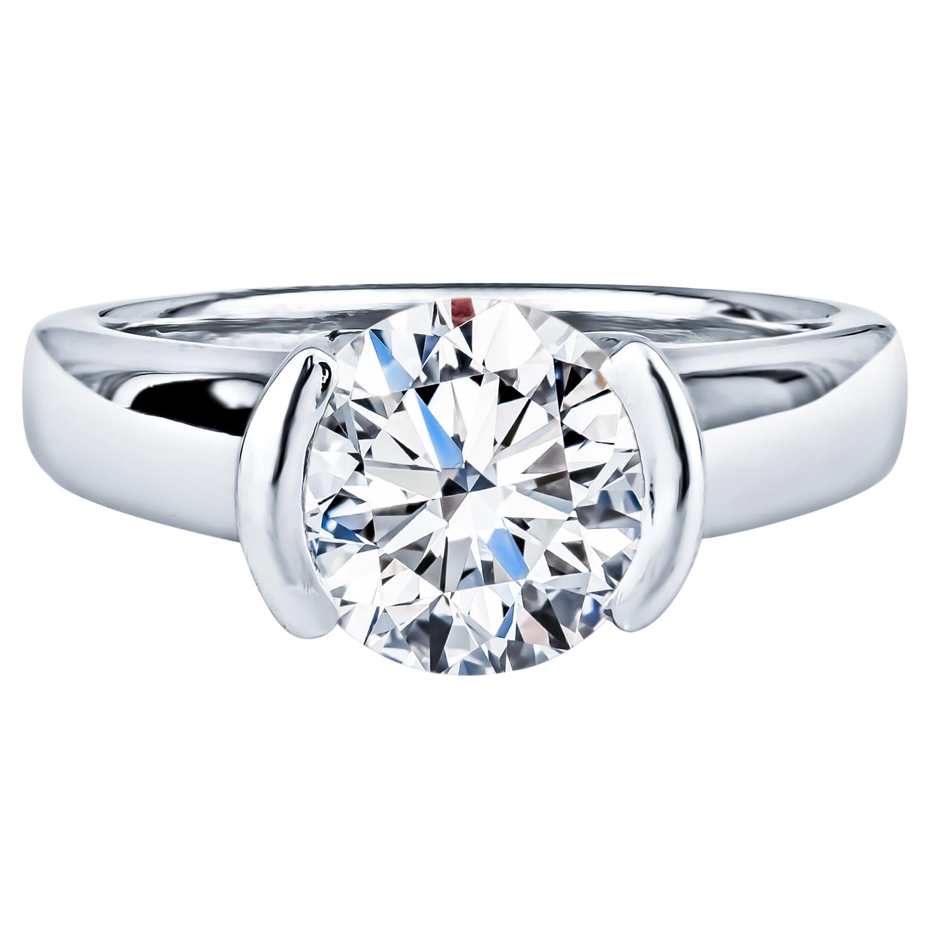 Double Baguette Diamond Engagement Ring S4232-14kt-White | Castle Couture  Fine Jewelry | Manalapan, NJ