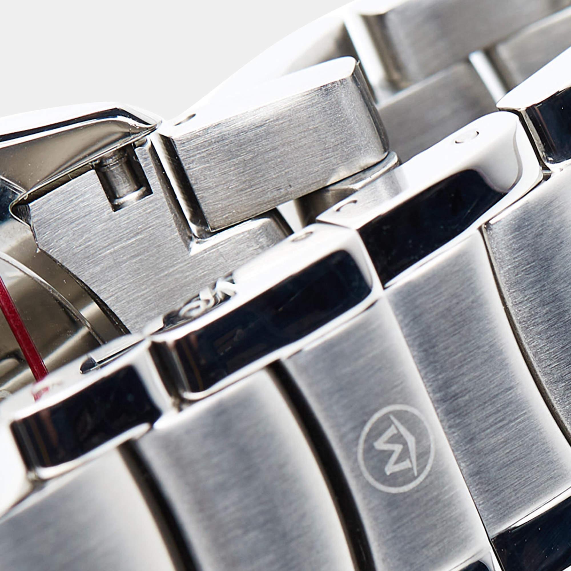 Movado Black Diamond Stainless Steel Masino 84G21855 Men's Wristwatch 40 mm 3